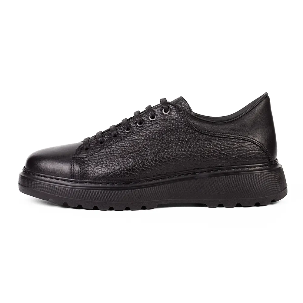 shoes-men-ciak-4288-7 کفش مردانه چرم کیاک مدل 4288 مشکی